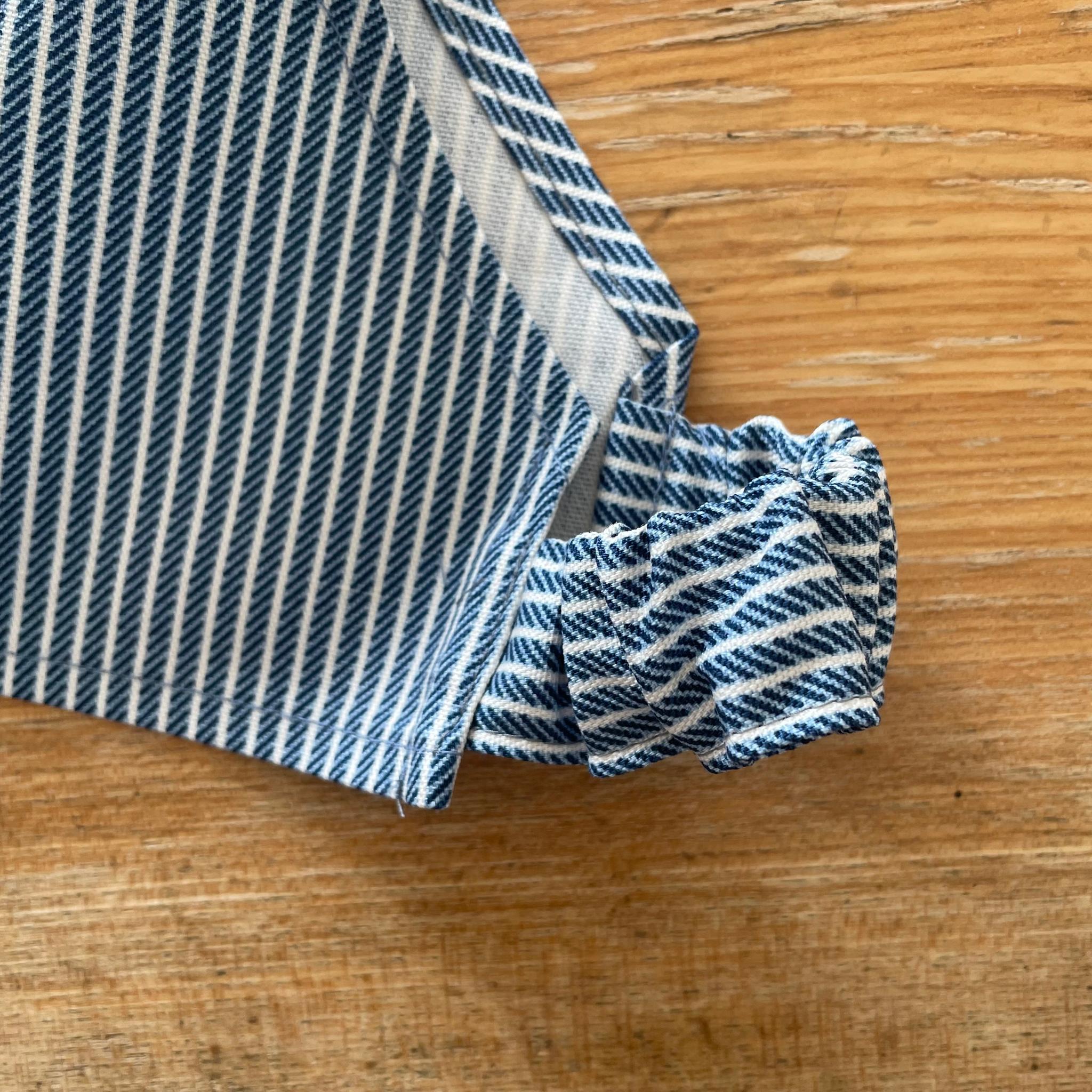 1人でかぶれる 三角巾 キッズ 子供 子ども 男の子 ゴム54cm 小学校 低学年 くらい ストライプ | 5枚目