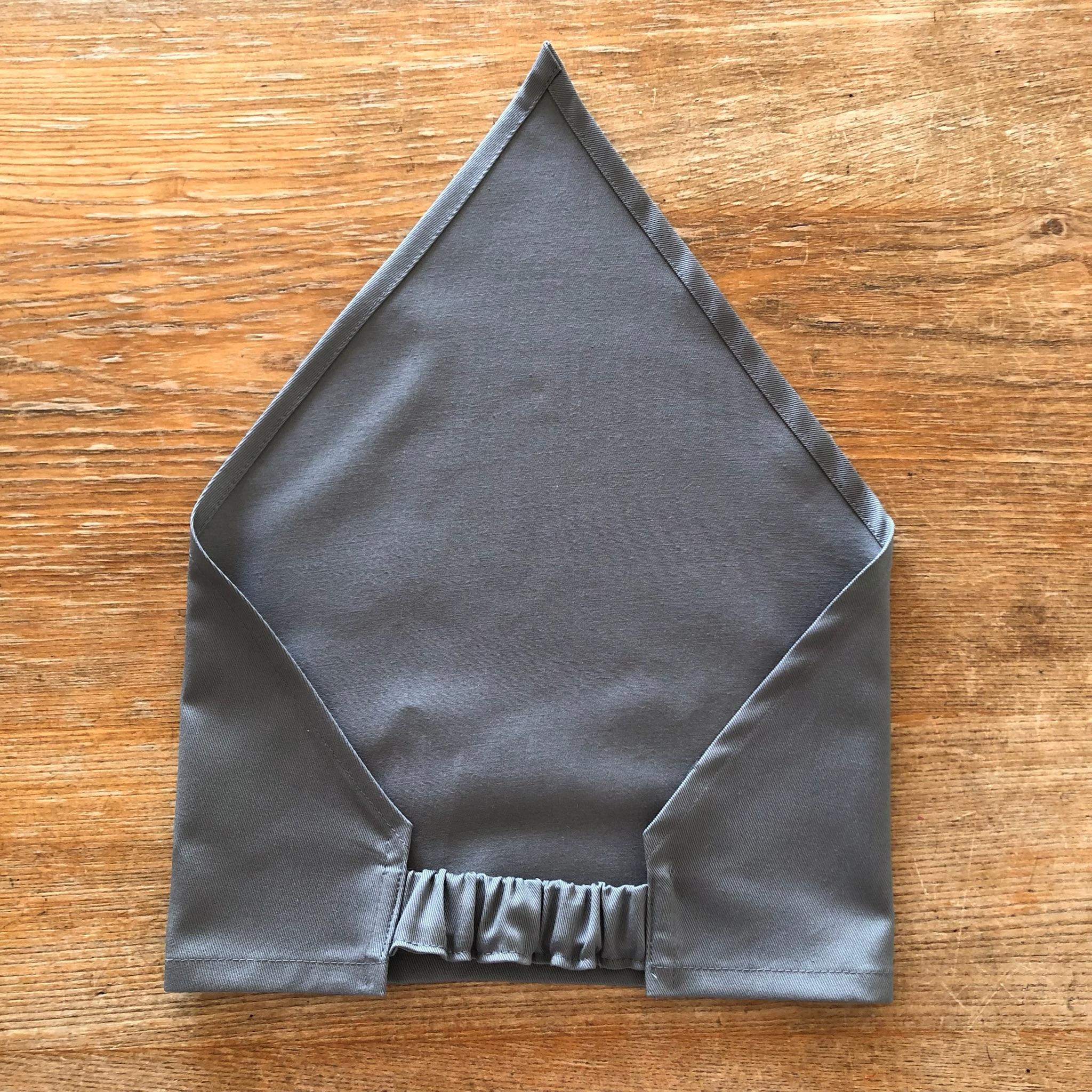 1人で着れる⭐︎ キッズ エプロン 子供 男の子 女の子 子ども エプロン 140 グレー 灰色 着脱簡単 三角巾 | 7枚目